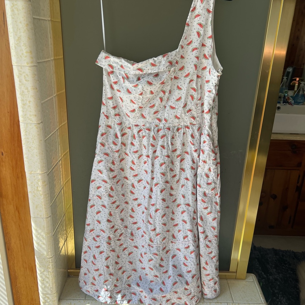 Watermelon Anthropologie summer cotton HD in Paris HD Dress, with Pockets